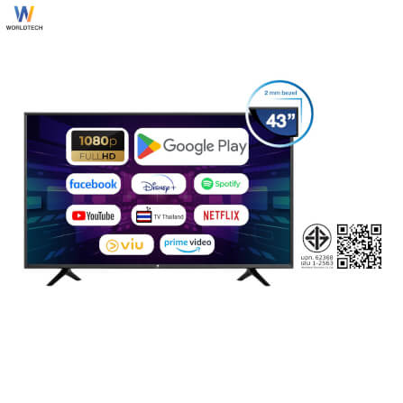 แอลอีดีทีวี 43 นิ้ว Smart WORLDTECH รุ่น WTTVSM43FHD210000A_8